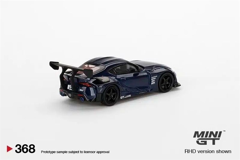 Mô hình xe HKS Toyota GR Supra (A90) Downshift Blue LHD tỉ lệ 1:64 MGT00368-L