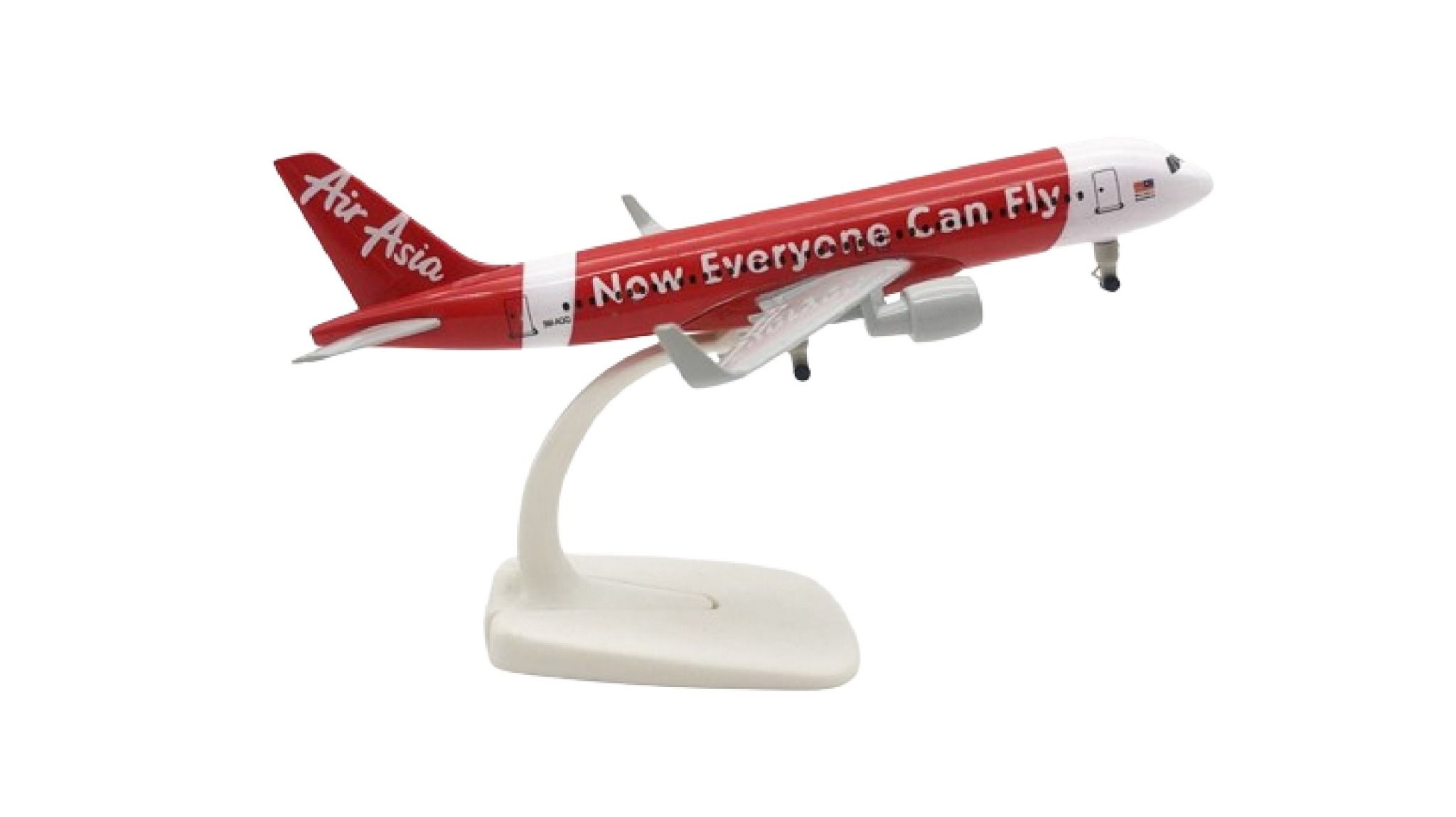 Mô hình máy bay Air Asia Now Everyone Can Fly Airbus A320-200 có bánh xe 20cm MB20107