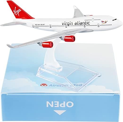 Mô hình máy bay Canada Virgin Atlantic Airways Boeing B747 16cm MB16032