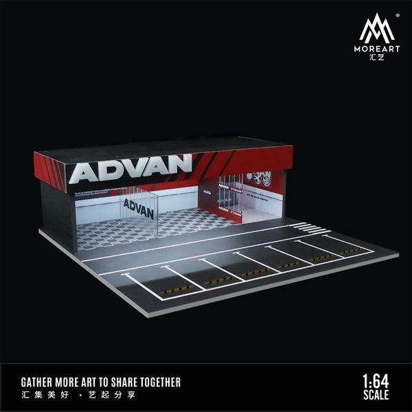 Hộp trưng bày mica mô phỏng Workshop Advan kích thước 30x30x10cm tỉ lệ 1:64 MoreArt MO936105