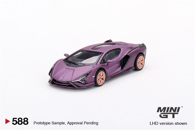 Mô hình xe Lamborghini Sián FKP 37 Matte Viola SE30 - HK Exclusive 1:64 MiniGT