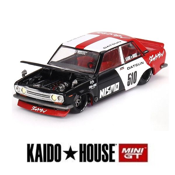 Mô hình xe Nissan Datsun Street 510 Racing V1 Nismo tỉ lệ 1:64 Kaido House KHMG102