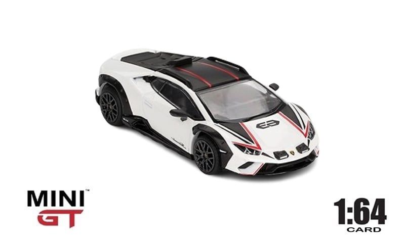 Mô hình xe Lamborghini Huracán Sterrato Bianco Asopo tỉ lệ 1:64 MiniGT x Mijio MGT00763-CH