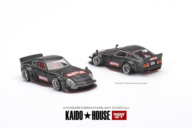 Mô hình xe Datsun KAIDO Fairlady Z MOTUL V1 tỉ lệ 1:64 Kaido House KHMG035 (Loose)