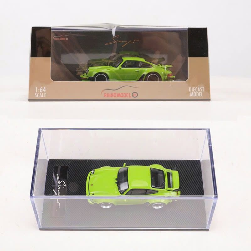 Mô hình xe Porsche 930 Singer Turbo modified version có hộp mica tỉ lệ 1:64 Rhino Model RM64-XH930-4