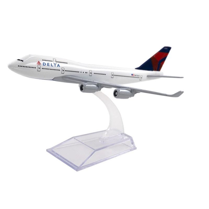 Mô hình máy bay Delta Airlines Boeing B747 16cm MB16016