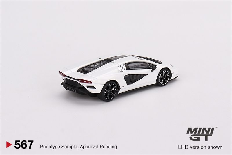 Mô hình xe Lamborghini Countach LPI 800-4 Bianco Siderale tỉ lệ 1:64 MiniGT