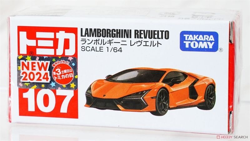 Mô hình xe Lamborghini Revuelto No.107 tỉ lệ 1:64 Tomica 917168