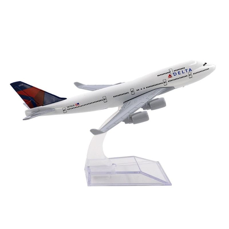Mô hình máy bay Delta Airlines Boeing B747 16cm MB16016