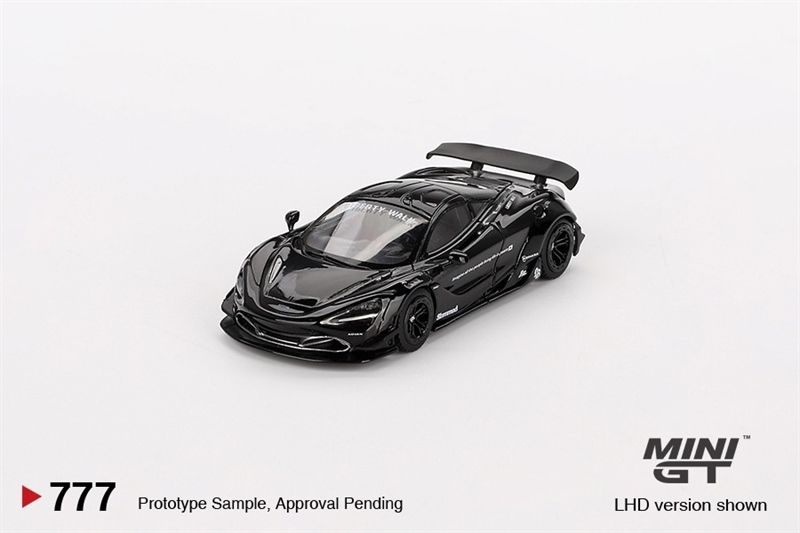 Mô hình xe ô tô McLaren 720S LB★Works Black tỉ lệ 1:64 bản card MiniGT MGT00777-MJ