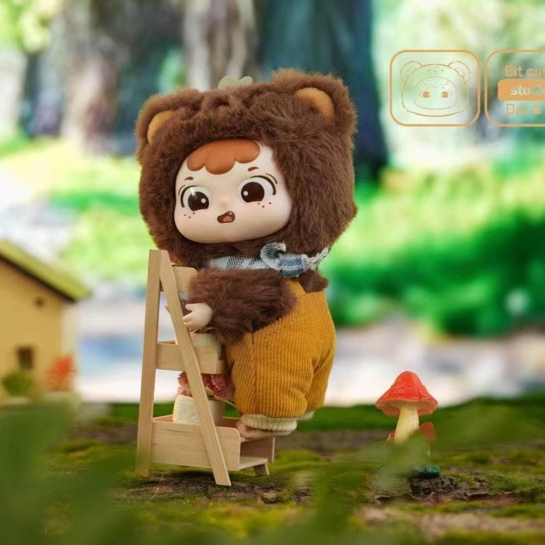 Blind box hộp mù tiệc thú bông Dai's Animal Crazy Daily Plush Vinyl Blind box chính hãng Cute Studio BL016