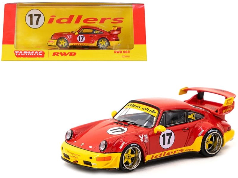 Mô hình xe Porsche 964 RWB Idlers #17 hộp mica tỉ lệ 1:64 Tarmac Works T64-037-IDR