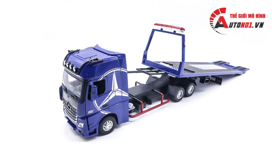  Mô hình xe tải Mercedes vận chuyển xe - xe cứu hộ Hytruck 46cm tỉ lệ 1:24 Hengteng model 8216 