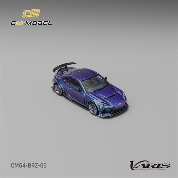 Mô hình xe Subaru BRZ Varis Widebody purple kèm bánh thay thế tỉ lệ 1:64 CM model CM64-BRZ-05