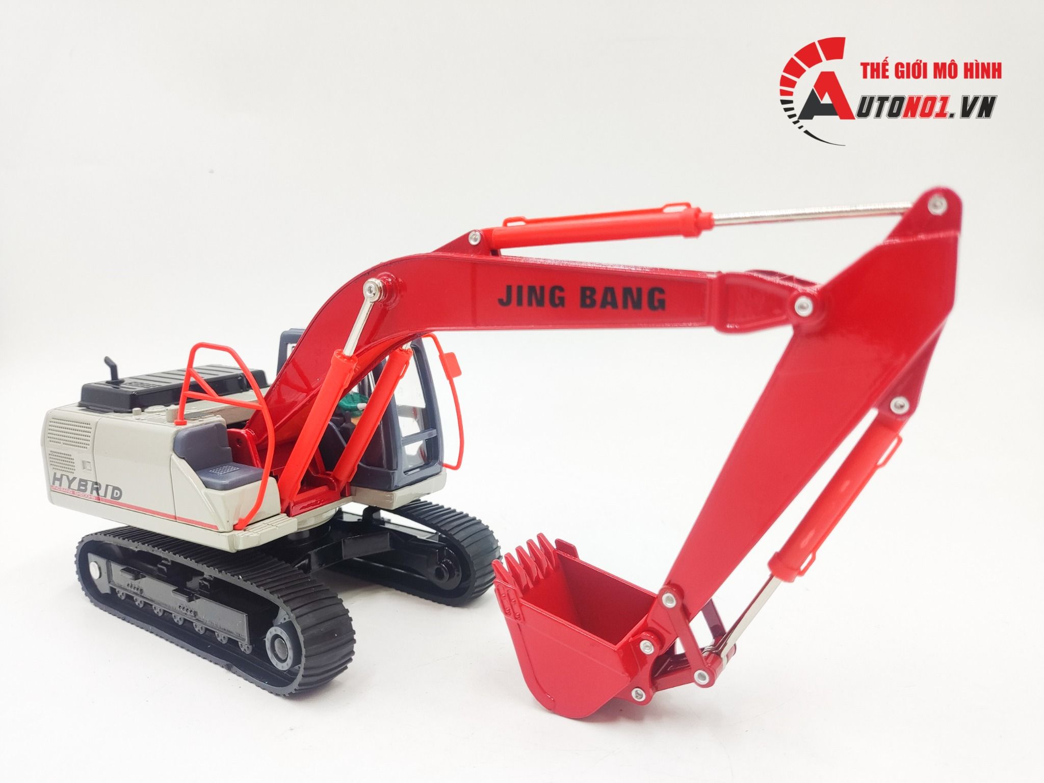Mô hình xe xúc đất tỉ lệ 1:50 Jing Bang 8176