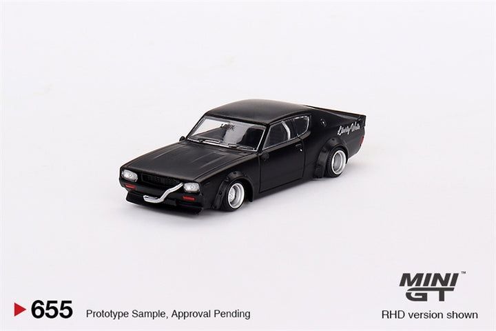  Mô hình xe Nissan Skyline Kenmeri Liberty Walk Black tỉ lệ 1:64 MiniGT 