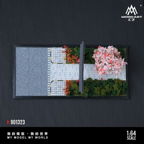Hộp trưng bày mô phỏng mica phong cảnh cổng trời Nhật bản - Torii landscape scene model tỉ lệ 1:64 MoreArt MO901323