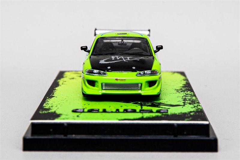 Mô hình xe Mitsubishi Eclipse Fast and Furious Modified Version green tỉ lệ 1:64 Transcend Model TSD OT64080