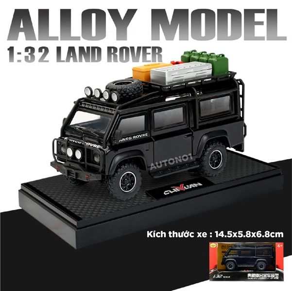 Mô hình xe Land Rover Defender Van Concept full kính - đánh lái tỉ lệ 1:32 Alloy Model OT32011