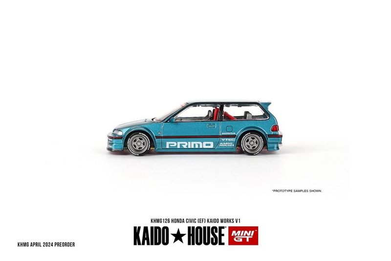 Mô hình xe Honda Civic (EF) KAIDO WORKS V1 tỉ lệ 1:64 Kaido House KHMG126