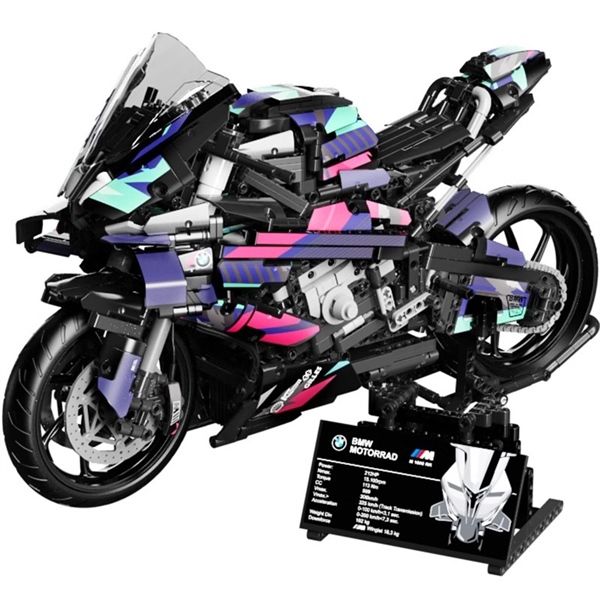 Mô hình xe mô tô lắp ghép BMW M1000RR CyberPunk Technic 1920 pcs tỉ lệ 1:5 LG027