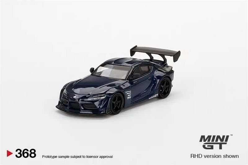Mô hình xe HKS Toyota GR Supra (A90) Downshift Blue LHD tỉ lệ 1:64 MGT00368-L