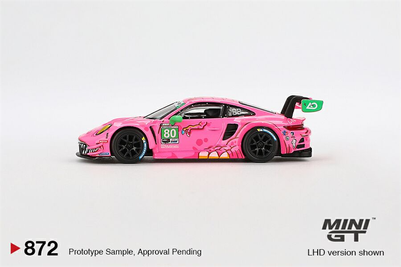 Mô hình xe Porsche 911 GT3 R #80 AO Racing 2023 IMSA VIRginia Roxy tỉ lệ 1:64 MiniGT MGT00872
