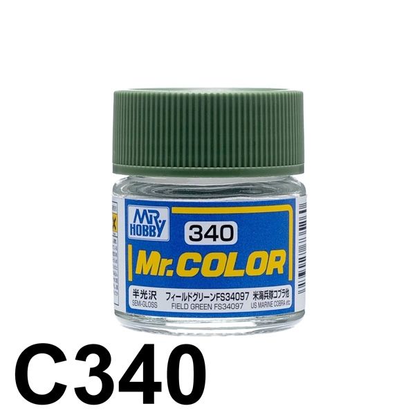 Lacquer C340 Field Green FS34097 sơn mô hình màu Xám 10ml Mr.Hobby C340