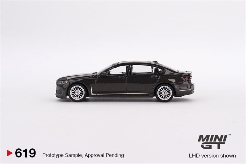 Mô hình xe BMW Alpina B7 xDrive Dravit Grey Metallic tỉ lệ 1:64 MiniGT MGT00619