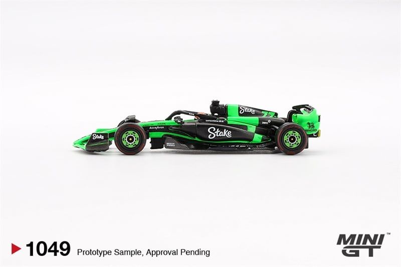 Mô hình xe đua Kick Sauber C44 #77 Valtteri Bottas 2024 F1 2024 Chinese GP card tỉ lệ 1:64 MiniGT MGT01049-BL