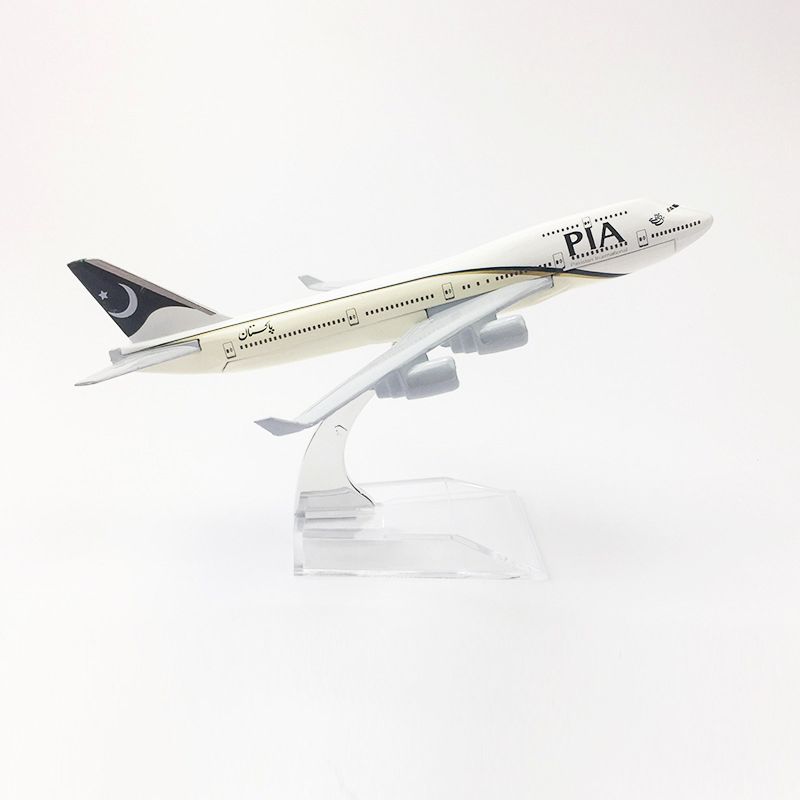 Mô hình máy bay Pakistan PIA Boeing B747 16cm MB16004