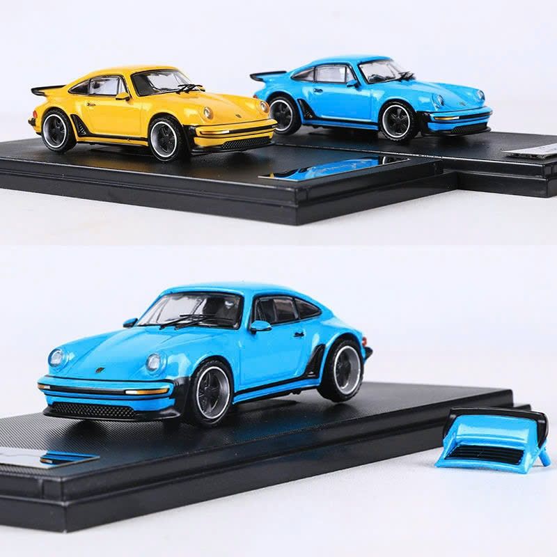 Mô hình xe Porsche 930 Singer Turbo modified version có hộp mica tỉ lệ 1:64 Rhino Model RM64-XH930-4
