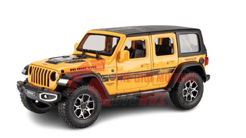 Mô hình xe Jeep Wrangler Rubicon 4x4 Tỉ Lệ 1:24 Alloy Model OT491