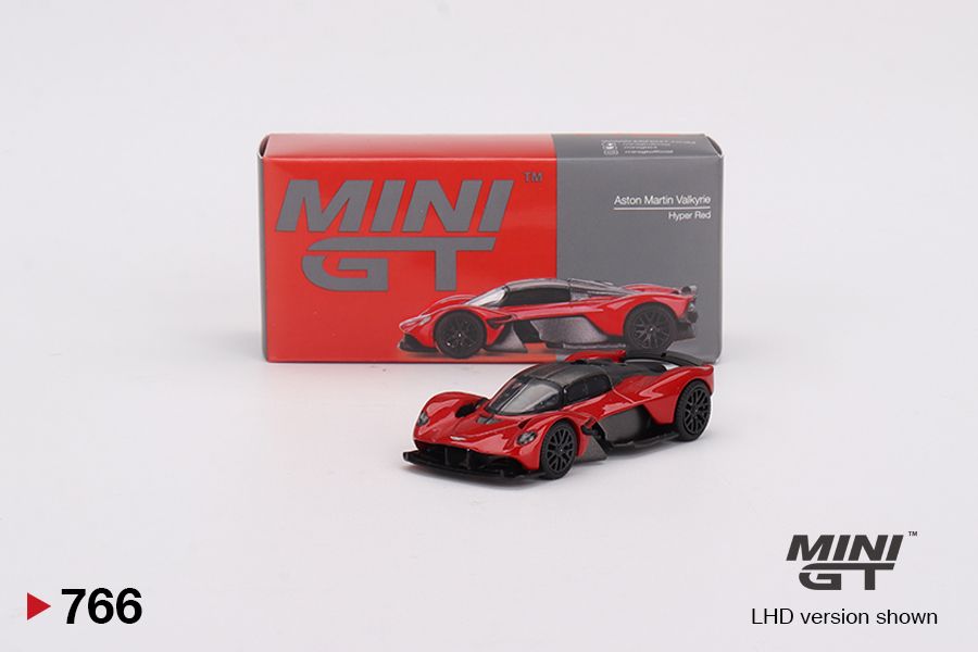 Mô hình xe ô tô Aston Martin Valkyrie Hyper Red tỉ lệ 1:64 MiniGT MGT00766-CH
