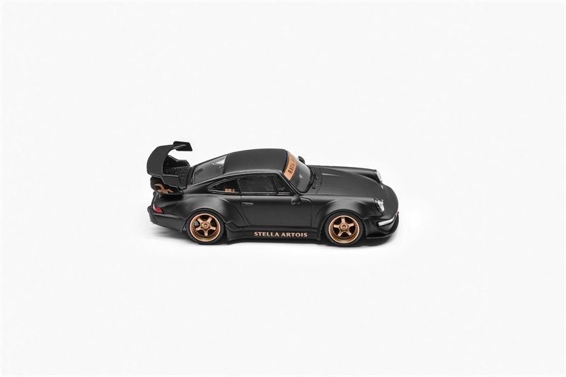 Mô hình xe Porsche Rauh Welt 964 RWB Matt black wide body limited edition 500pcs tỉ lệ 1:64 Decode BSC OT64252