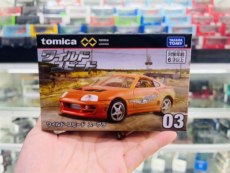 Mô hình xe PRM Unlimited Fast & Furious Toyota Supra 03 tỉ lệ 1:64 Tomica 297635