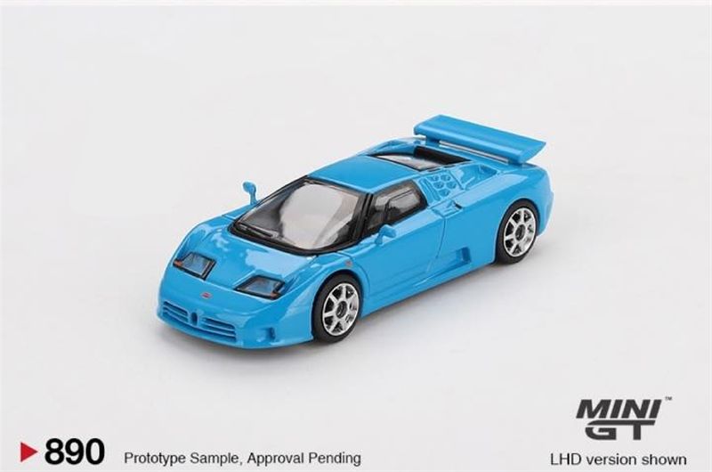 Mô hình xe Bugatti EB110 Super Sport Blu Bugatti tỉ lệ 1:64 MiniGT MGT00890