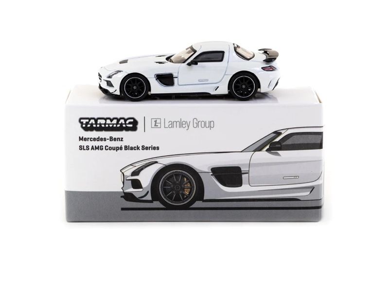 Mô hình xe Mercedes-Benz SLS AMG Coupé Black Series White Metallic - Lamley Special Edition tỉ lệ 1:64 Tarmac Works
