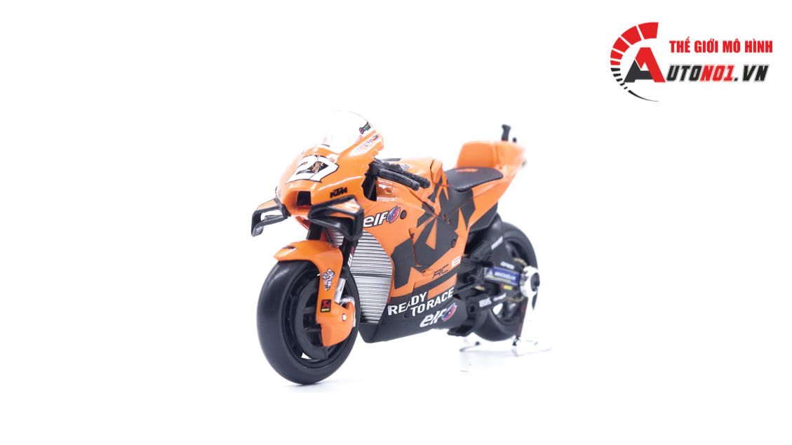 Mô hình xe mô tô GP KTM RC16 Factory Racing 2021 tỉ lệ 1:18 Maisto 8117