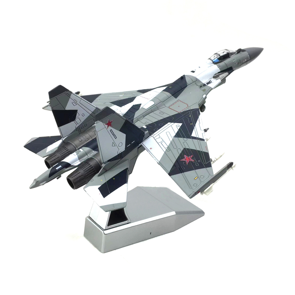 Mô hình máy bay chiến đấu Su-35 BBC POCCNN No.21 tỉ lệ 1:100 Ns models MBQS019