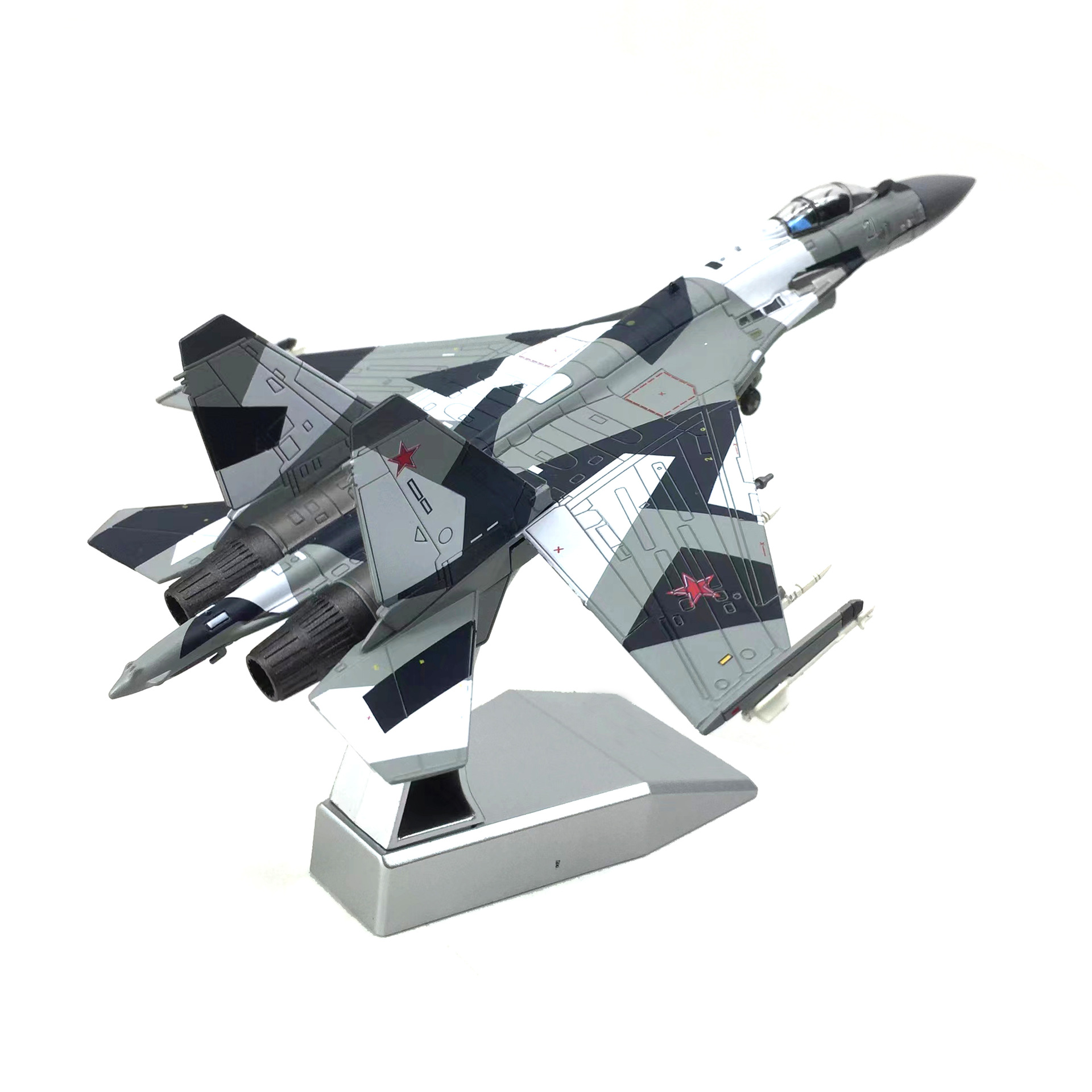  Mô hình máy bay chiến đấu Russia Su-35 BBC POCCNN No.21 tỉ lệ 1:100 Ns models MBQS019 