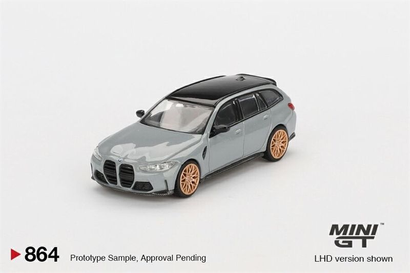 Mô hình xe BMW M3 Competition Touring Brooklyn Grey tỉ lệ 1:64 MiniGT MGT00864