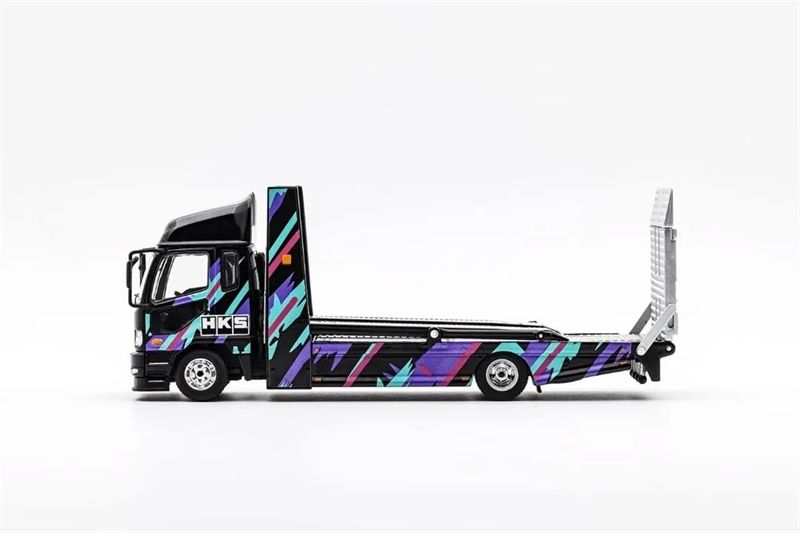 Mô hình xe Mitsubishi Fuso Fighter (1024) 2017 Double Deck Tow Trucks tỉ lệ 1:64 GCD OT64408