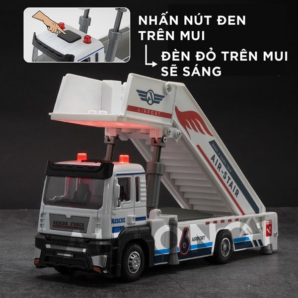 Mô hình xe thang trượt sân bay có âm thanh - đèn tỉ lệ 1:32 Ty model OT488