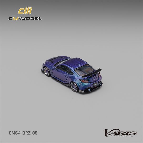 Mô hình xe Subaru BRZ Varis Widebody purple kèm bánh thay thế tỉ lệ 1:64 CM model CM64-BRZ-05