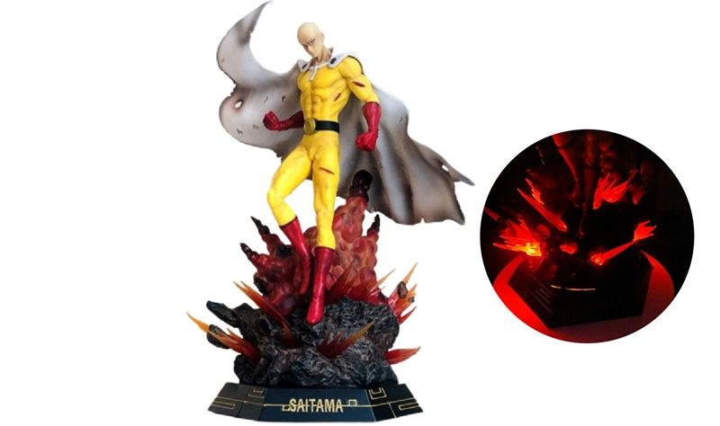  Mô hình nhân vật One punch man Saitama battle damange có đèn 43CM FG261 