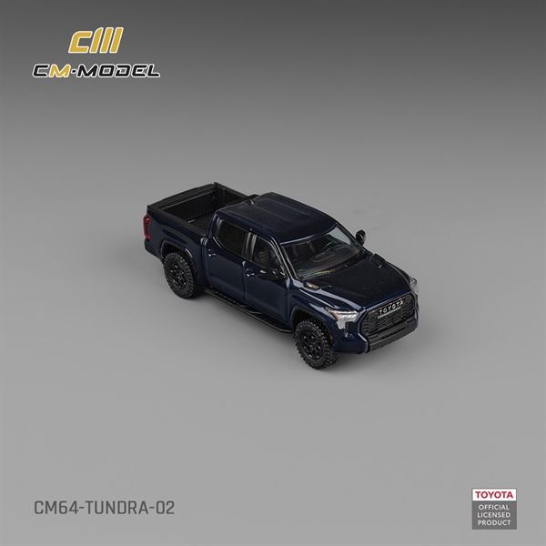 Mô hình xe bán tải Toyota Tundra Metallic blue mở được nắp thùng sau tỉ lệ 1:64 CM model CM64-TUNDRA-02
