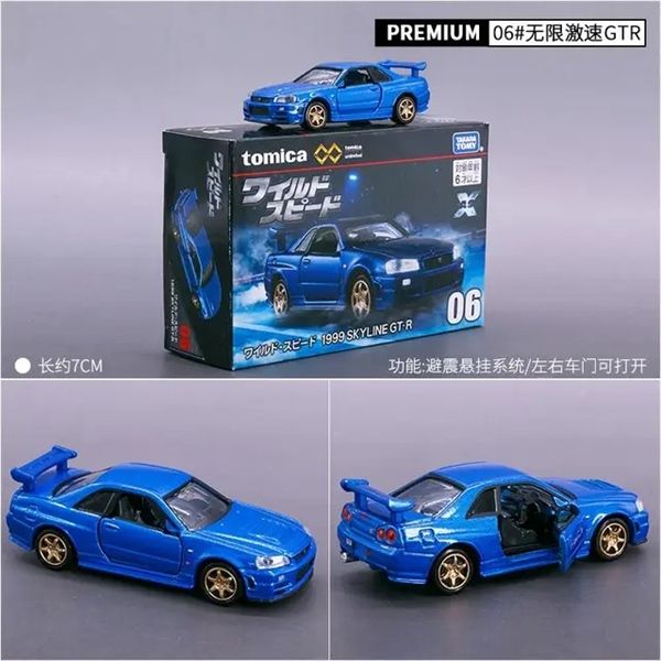 Mô hình xe PRM Unlimited 06 Fast & Furious Nissan Skyline GT-R tỉ lệ 1:64 Tomica 297642