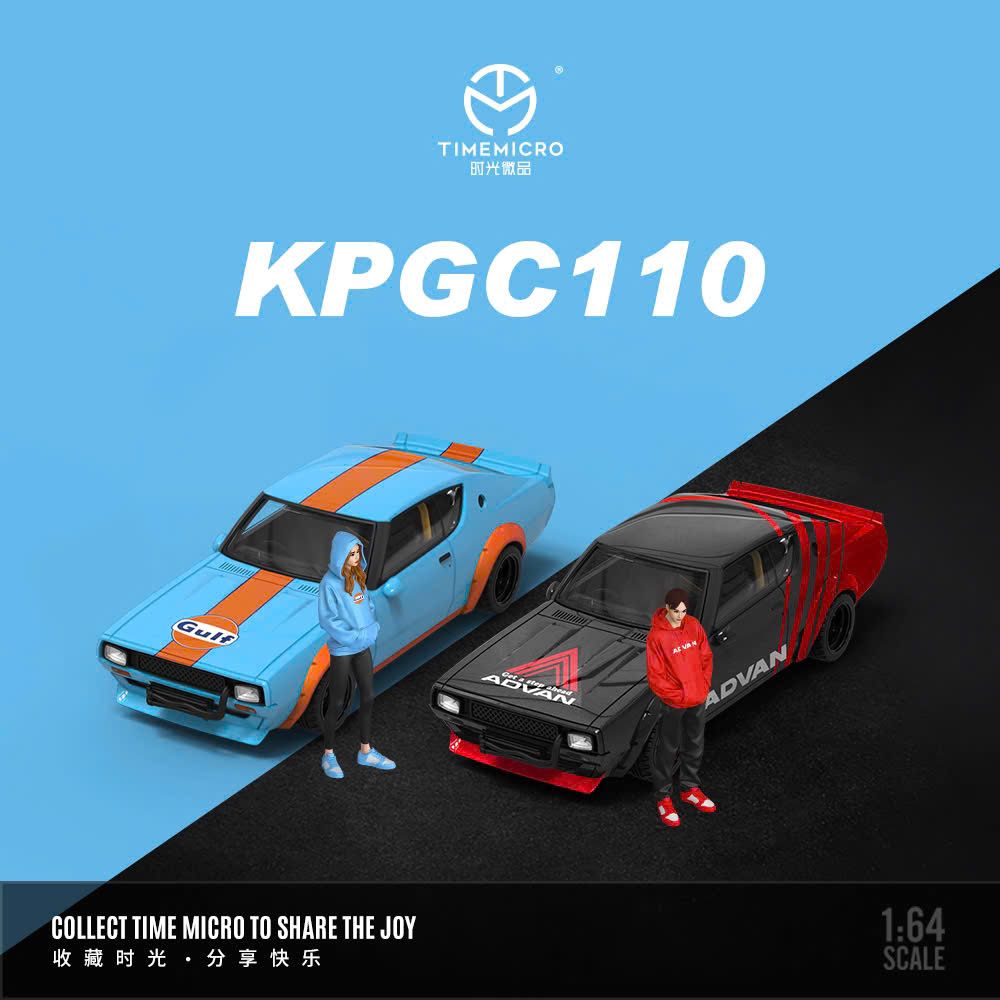 Mô hình xe Nissan skyline Kenmeri Liberty Walk LBWK Advan racing tỉ lệ 1:64 Time micro TM645612
