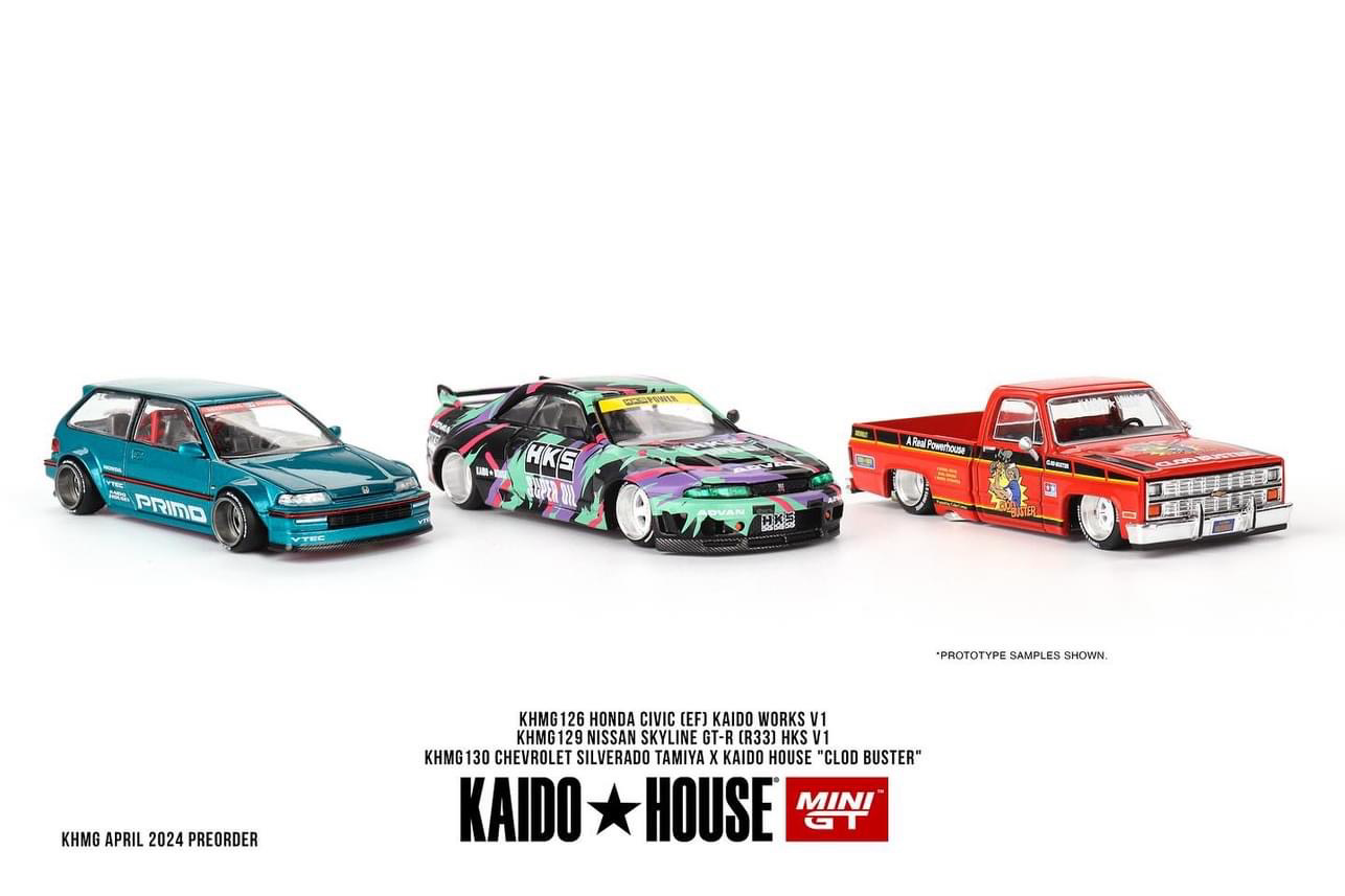 Mô hình xe Honda Civic (EF) KAIDO WORKS V1 tỉ lệ 1:64 Kaido House KHMG126